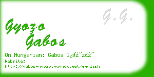 gyozo gabos business card